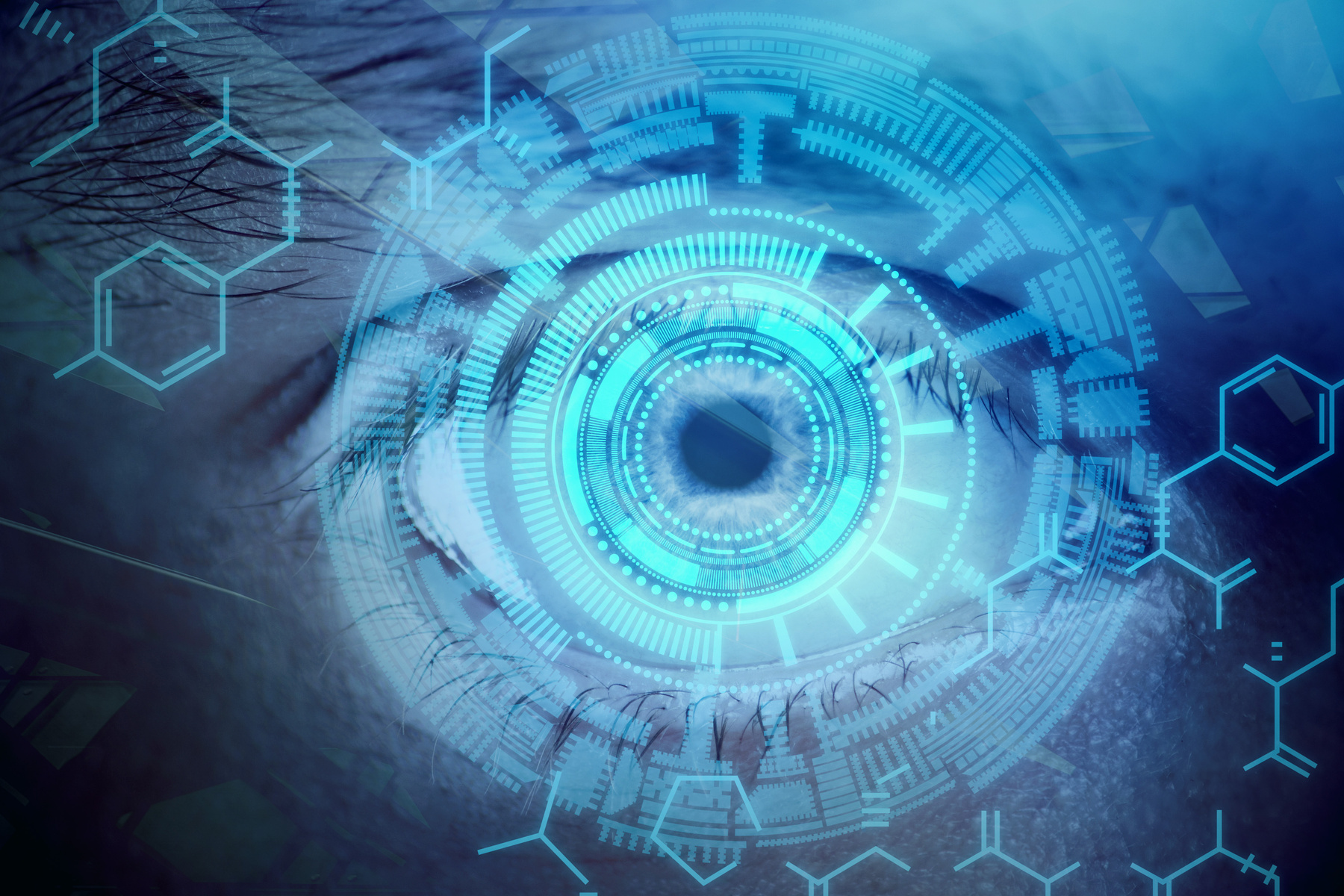 Vision and biometrics wallpaper